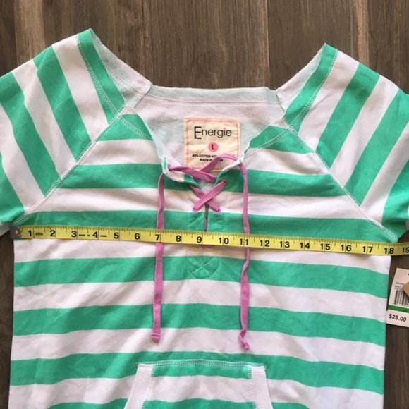 Energie Juniors Striped Cropped Sweatshirt - Picture 6 of 8